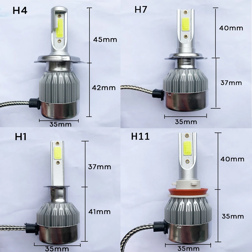 Aslent C6 MAX Мини H7 светодиодный H4 лампы H1 H3 H11 HB3 9005 HB4 9006 9012 автомобильных фар 72 Вт 8000lm 6000 К для авто противотуманных фар фары 12V