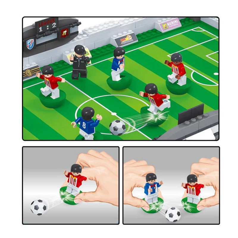 Совместимая Legoing футбольное поле чемпионат мира football Hegemony стадион Модель