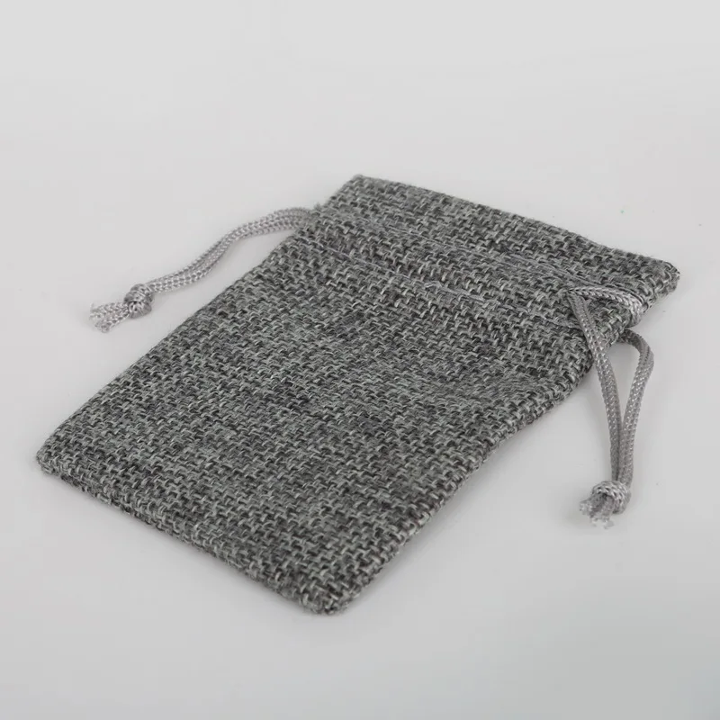 

Мешок на шнурке из льна и хлопка, 10x14 см