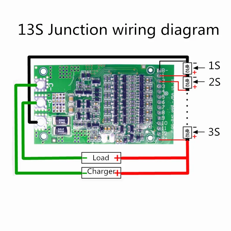 13S 25A BMS Board 24V 36V 48V Polymer Lithium/Ternary Lithium/ Iron Phosphate/LiFePo4 Universal Battery Protection | Электроника