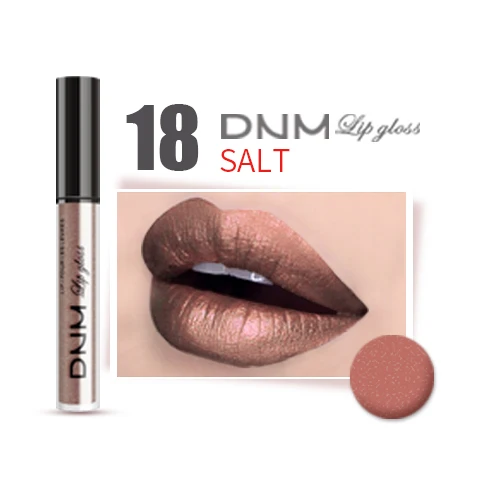 18 SALT DNM сверкающий блеск для губ, помада, оттенок, увлажняющий блеск, макияж, жидкий блеск для губ, помада, макияж, 52 цвета, блестящая краска, брендовая косметика - Цвет: 18 SALT