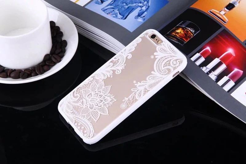 Чехол Kisstop для iPhone 6 s 7 8 с полным краем кружевной цветочной мандалы чехол-накладка