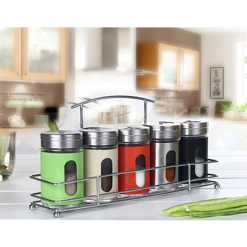 6 шт. банки из нержавеющей стали для хранения специй|spice storage jars|storage jarsseasoning |