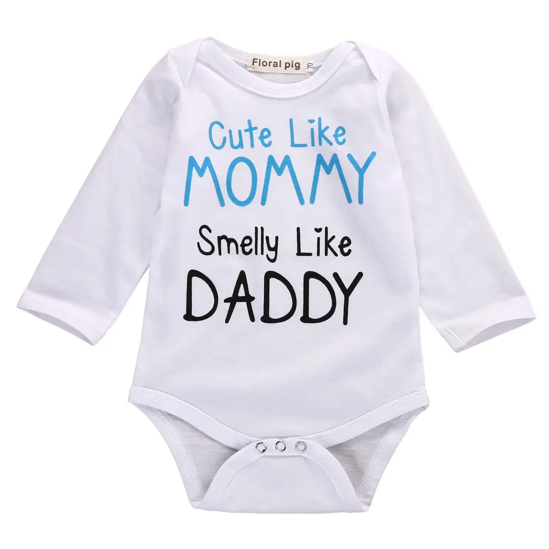 Детский комбинезон с длинным рукавом и надписью на 0 24 м|rompers newborn|baby boy girlromper clothes |