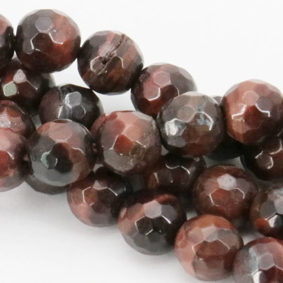 6mm Accessory Crafts Parts Red Tiger Eyes Chalcedony Stone Round Tigereye Beads Faceted 15inch DIY Jewelry Making Fitting Female | Украшения