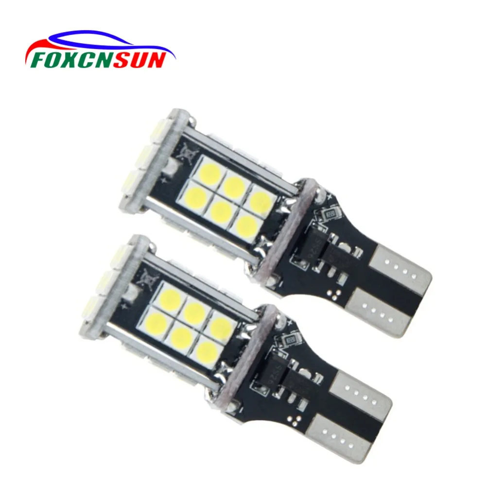 Foxcnsun 2 шт. T15 светодиодный Canbus OBC Error Free лампы Wedge Bulb Фары заднего хода 921 912 W16W