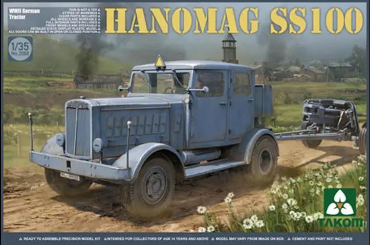 Takom 1/35 Hanomag SS100, второй мировой войны немецкий трактор#2068