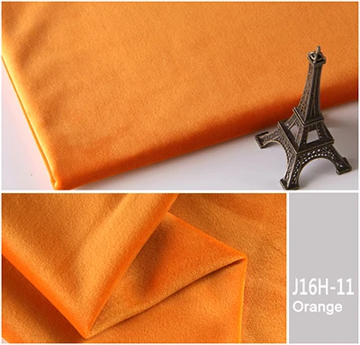 Orange ESSIE HOME 140 см мягкая бархатная велюровая ткань, плюш, скатерть, обивка, ткань для штор, нежный пастельный цвет - Цвет: Orange