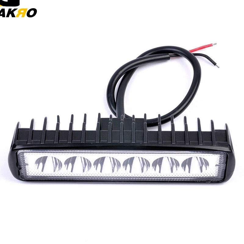 18W 800LM яркий светильник 6LED рабочий бар для вождения противотуманный внедорожный