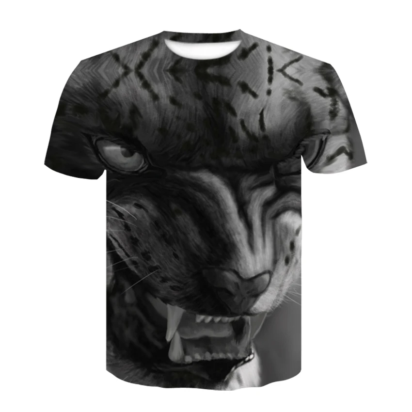 Новинка, 3d футболка с изображением короля льва, футболка с животными, Camiseta, футболка для мужчин, забавная Мужская одежда, повседневная футболка для фитнеса, Футболка С Рисунком Тигра, Мужская футболка большого размера