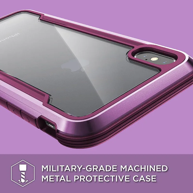 X-Doria Defense DropShield чехол для телефона для iPhone XR XS Max военный класс дропшиппинг протестированный чехол для iPhone X XS Max Алюминиевый Чехол