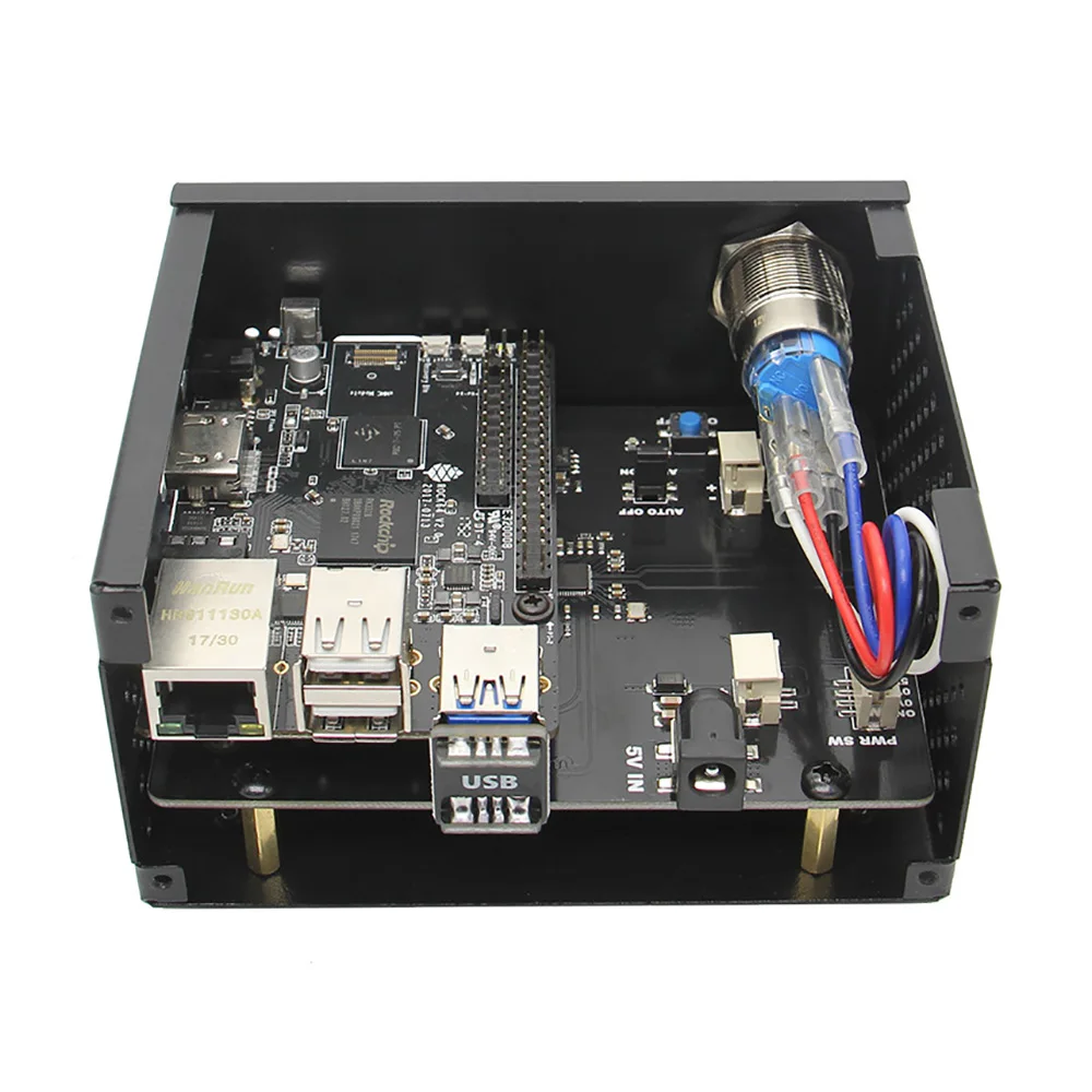 Raspberry Pi X820 V3.0 SSD и HDD SATA плата хранения соответствующий металлический чехол/корпус+ выключатель питания+ вентилятор охлаждения комплект