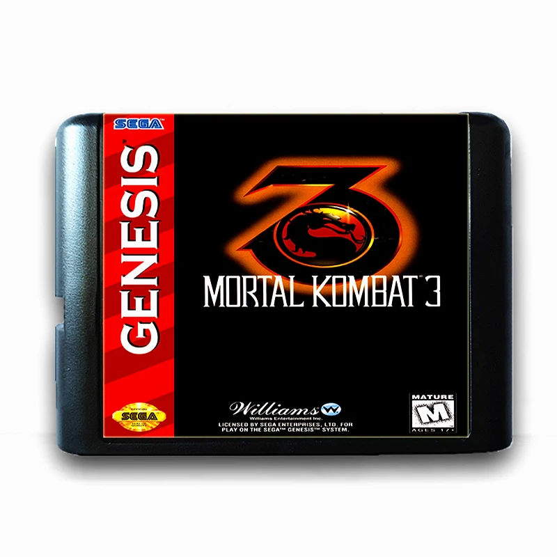 Mortal Kombat 3 для 16 битной игровой карты Sega MD Mega Drive видеоигровой консоли Genesis PAL USA