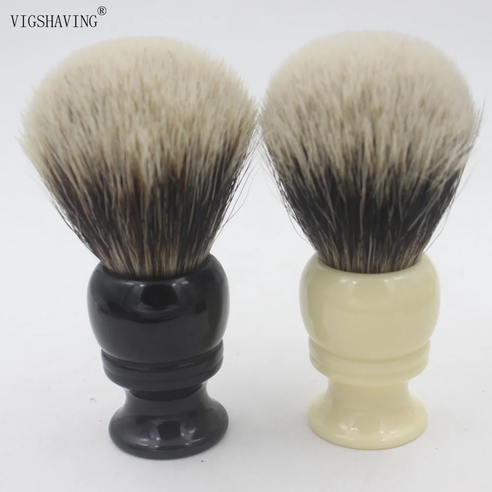 VIGSHAVING Cup стильная резиновая ручка для мужчин лучшая щетка для бритья волос барсука