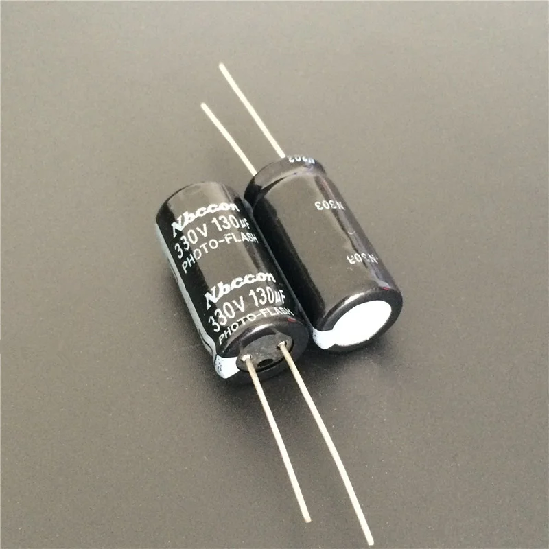 100 шт. 130 мкФ 330 в NBCCON фото флэш конденсатор 12 5x28 мм 330V130uF PH
