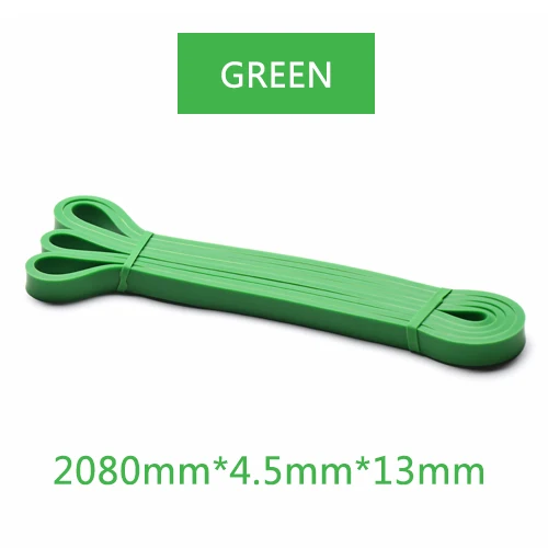 green 13mm Фитнес-тянущаяся веревка, Эспандеры, Кроссфит, спортивные тренировки, подтягивающая лента, гимнастические упражнения, силовая тренировка, резинки, Бодибилдинг - Цвет: green 13mm