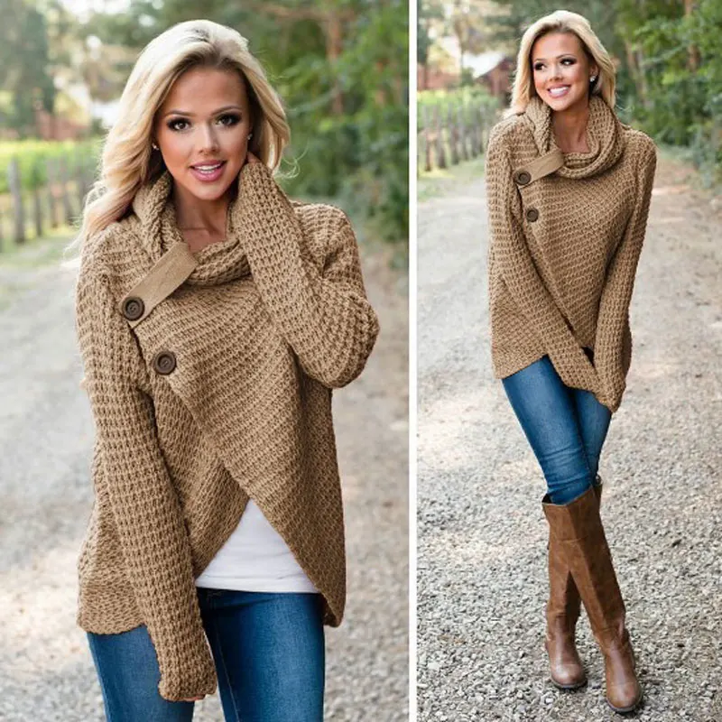 Darcydebie 2019 Fashion Autumn Winter Warm Sweater Long-Sleeve Elastic Female Pullover Turtleneck Knitted Sweaters Tops | Женская одежда