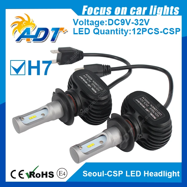 Однолучевая светодиодная противотуманная фара H7 для Volvo C70 DC9V-32V Se-oul-CSP 4000LM 6000K Feb-98/