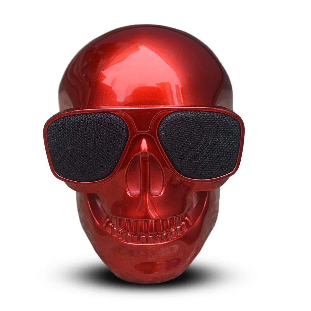 Мини AeroSkull беспроводной Bluetooth динамик портативный динамик в форме черепа мобильный сабвуфер многоцелевой громкоговоритель дропшиппинг