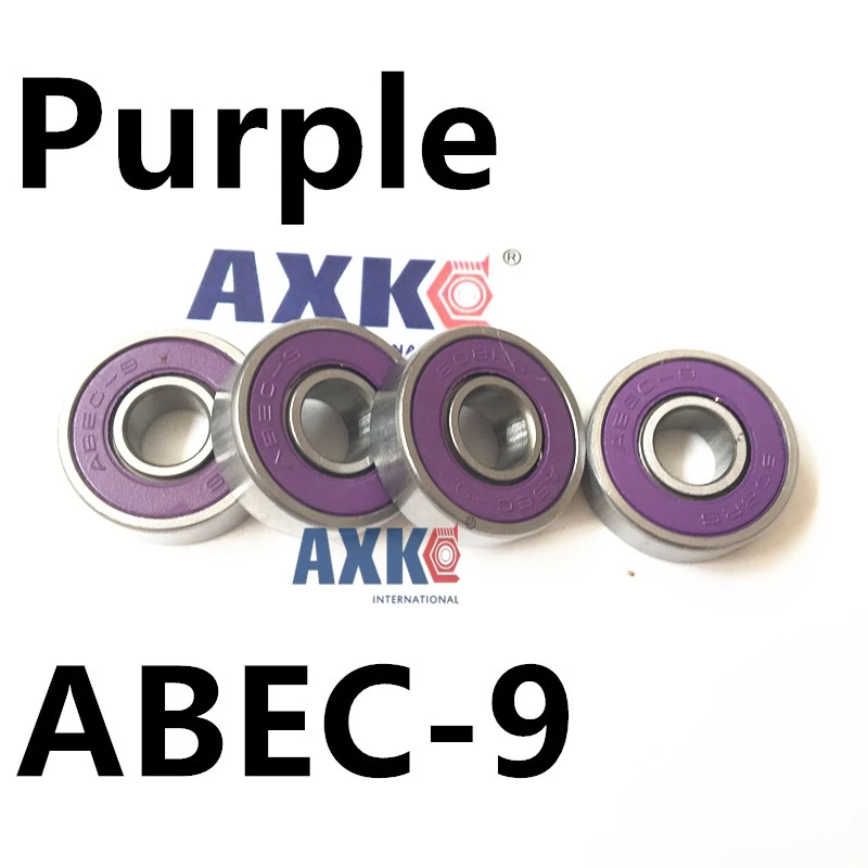 AXK хром Сталь 8X22X7MM шарикоподшипники для скейтборда 608RS 608ZZ ABEC 7 9 EMQ Z3V3 608 2RS 608rs
