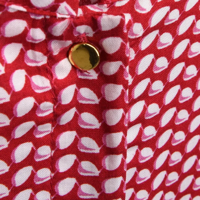 Забавные оранжевые новые модные женские элегантные блузки с принтом красных