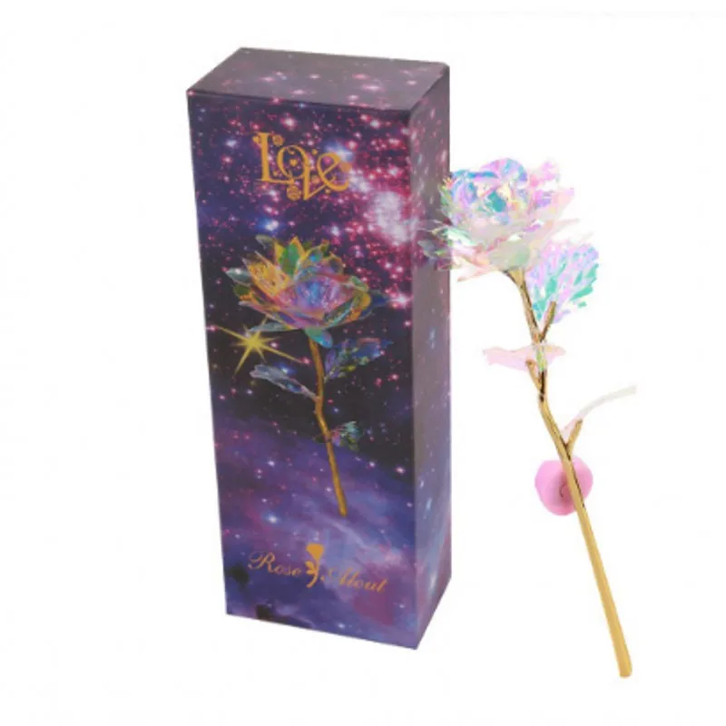 Valentine's Day Creative Gift 24K Foil Plated Rose Gold Lasts Forever Love Wedding Decor Lover Lighting | Дом и сад