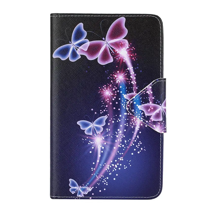 Кожаный чехол книжка с рисунком для Samsung Galaxy Tab 4 7 0 T230 T231 T235 планшета цветами и