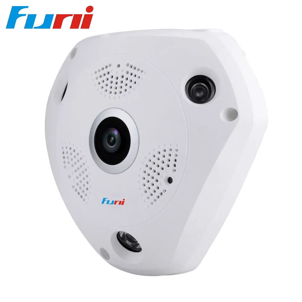 Фуни vrc 3605a 960 P VR Беспроводной IP Камера сети Wi Fi Fisheye 1.44 мм 360 S видеонаблюдения cam