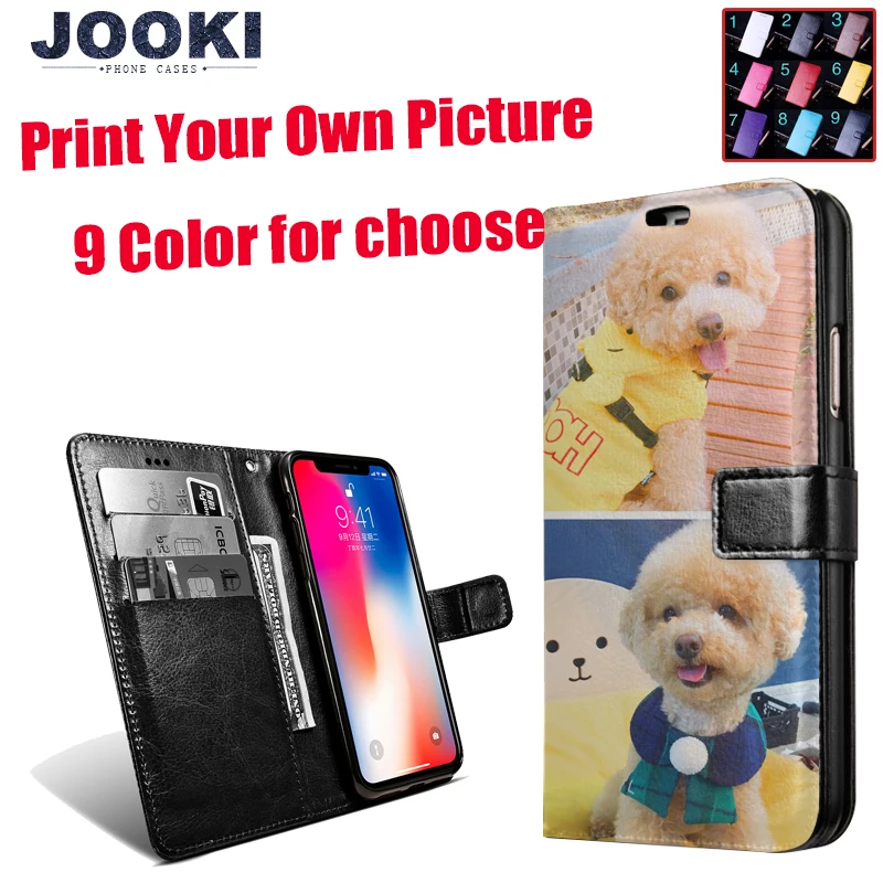 JOOKI для Umidigi A3 пользовательский Чехол DIY Печать чехол Мягкий ПУ кошелек телефона s