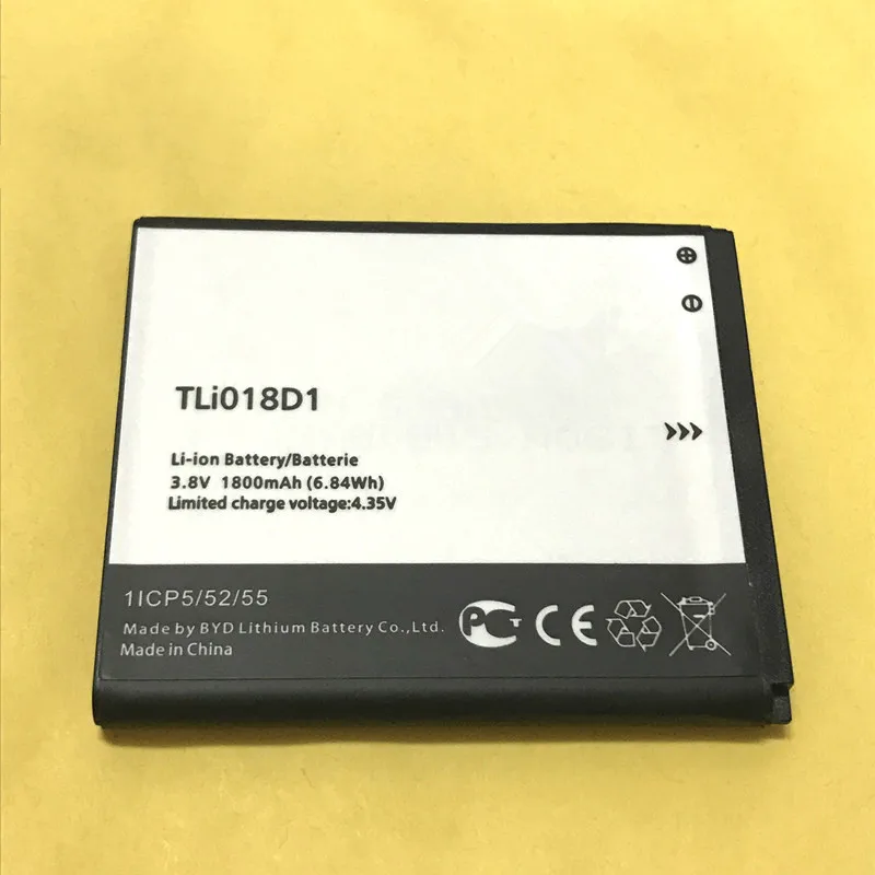 Аккумулятор 1800 мАч для Alcatel onetouch Pop D5 Dual 5038x OT5038X 3 5015D OT 5016 5051A/TLi018D1/TLi018D2