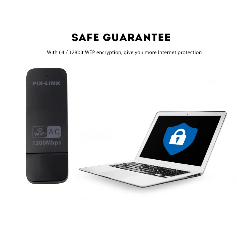 Беспроводной USB адаптер для PIXLINK 1200 м 2 4/5 ГГц Двухдиапазонный портативный