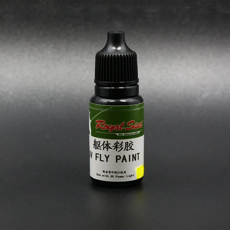 Fluo yellow 2 бутылки, цветные, для завязывания мушек, УФ клей, для лечения за секунды, супер УФ, смола, для ловли нахлыстом, химикаты, Королевский Sissi, материал для завязывания мушек - Цвет: Fluo yellow