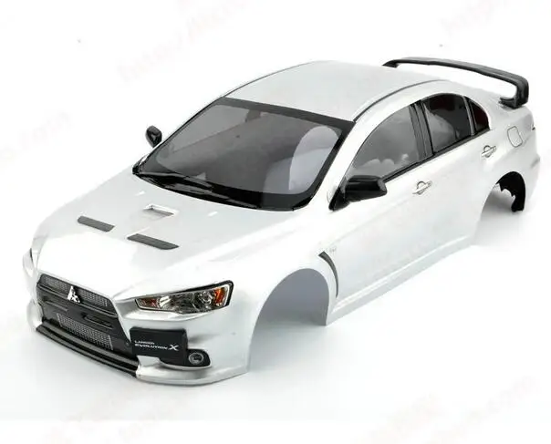 Плоский корпус кузова автомобиля fouring On Race MMitsubishi EVO xfinish для HPI KYOSHO TAMIYA HSP REDCAT LOSI FS