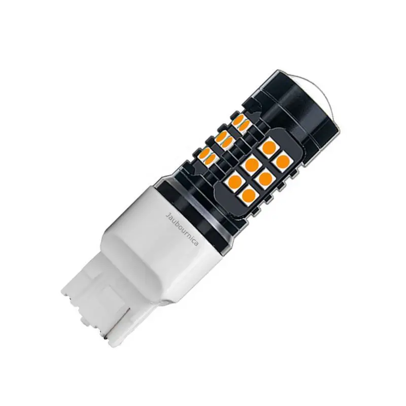 1 шт. T20 7440 W21W WY21W 1500LM 27 SMD 3030 светодиодная автомобильная лампа заднего хода