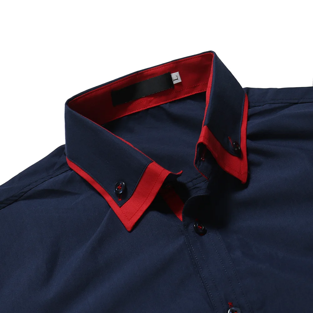 Men Shirts 2018 New hot sale Brand Casual Slim Solid Long Sleeve Shirt Business Social White Dress Camisa Masculina YJ | Мужская одежда