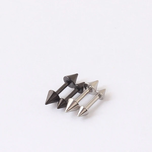 Серьги гвоздики унисекс заклепки из нержавеющей стали с шипами в стиле панк рок