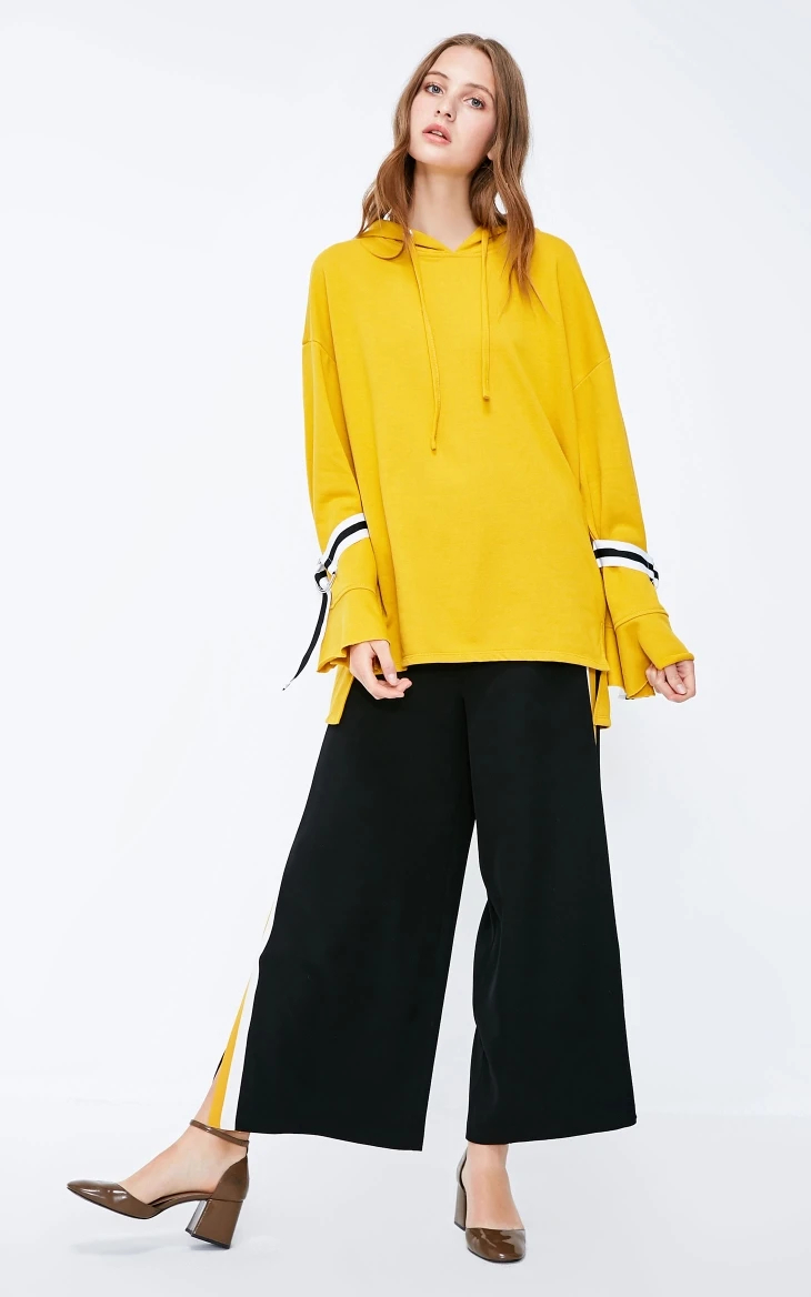 Vero Moda толстовка Женская для отдыха с расклешенными манжетами на шнуровке | 318333502