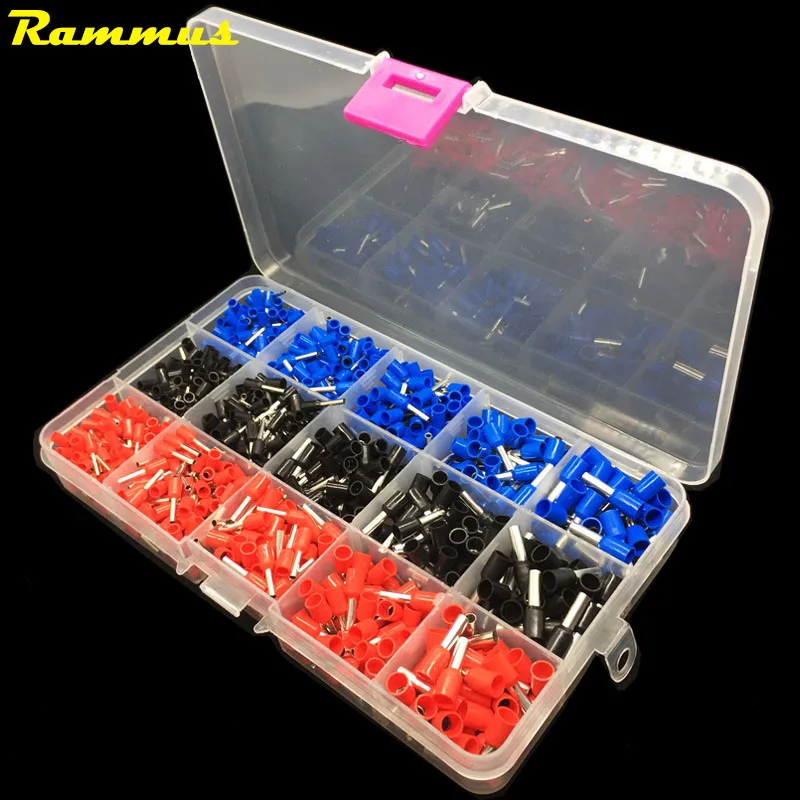 Rammus 22-12awg Провода Медь обжимной разъем Изолированный Шнур Булавки Конец Терминал