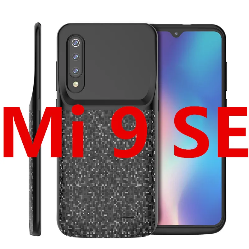 Black for Mi 9 SE Чехол для зарядного устройства для Xiaomi mi 9 mi 9, 4700 мАч, внешний аккумулятор, противоударный внешний аккумулятор, чехол для зарядки для Xiaomi mi 9 SE, чехол для аккумулятора - Цвет: Black for Mi 9 SE