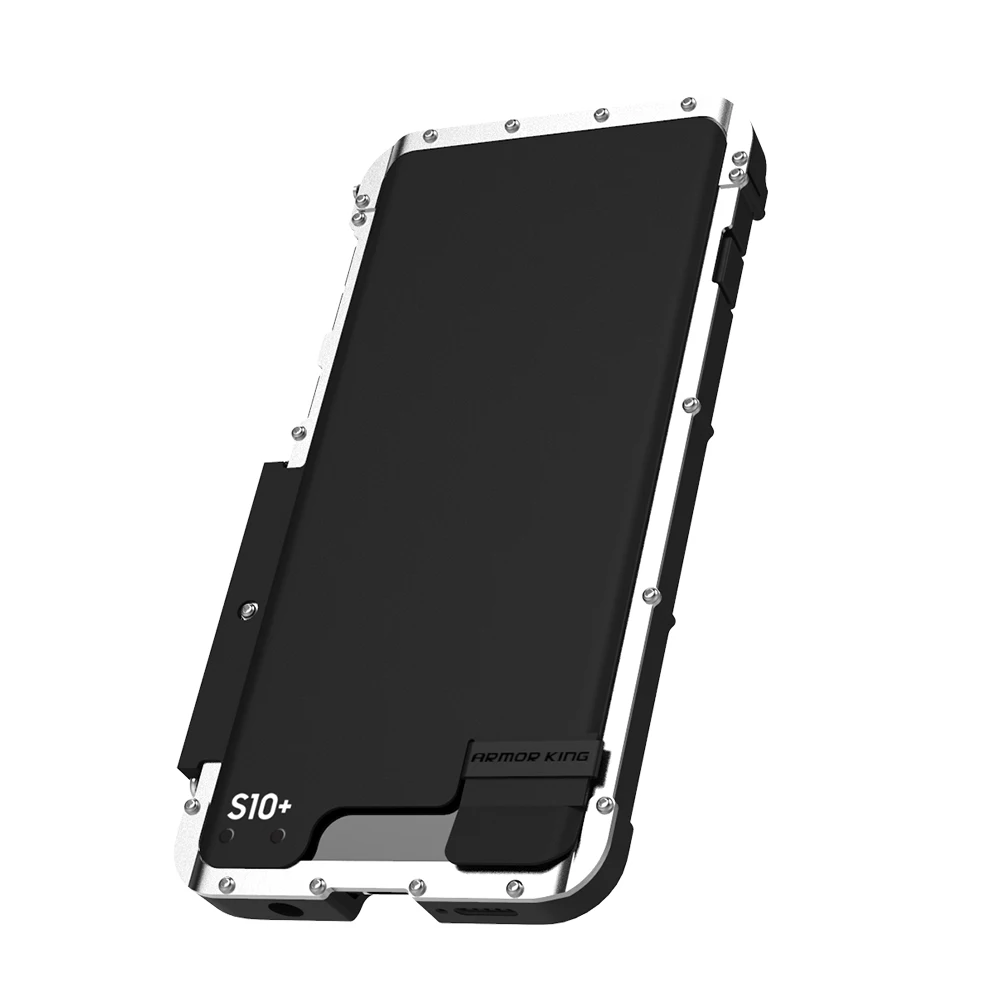 Оригинальный чехол для телефона Samsung Galaxy S10 роскошный стальной металлический