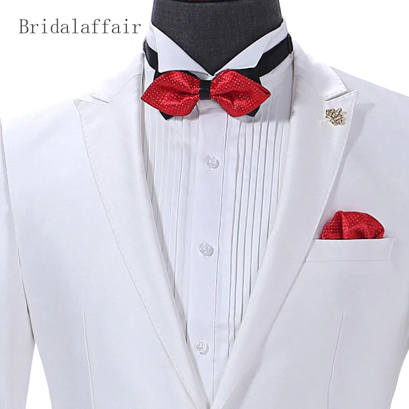 2018 блестящие мужские свадебные костюмы Bridalaffair официальный смокинг для жениха на