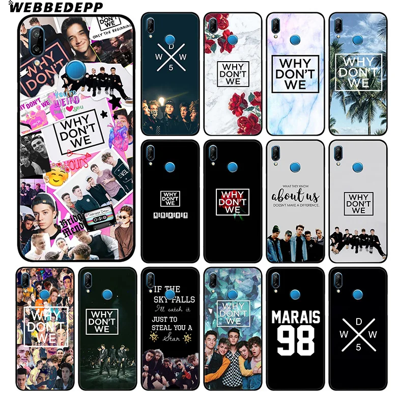 WEBBEDEPP Why Dont We Bands мягкий чехол для Huawei P30 P20 Pro P10 P9 Lite 2017 P Smart 2019 &amp Nova 3 3i Y9 |