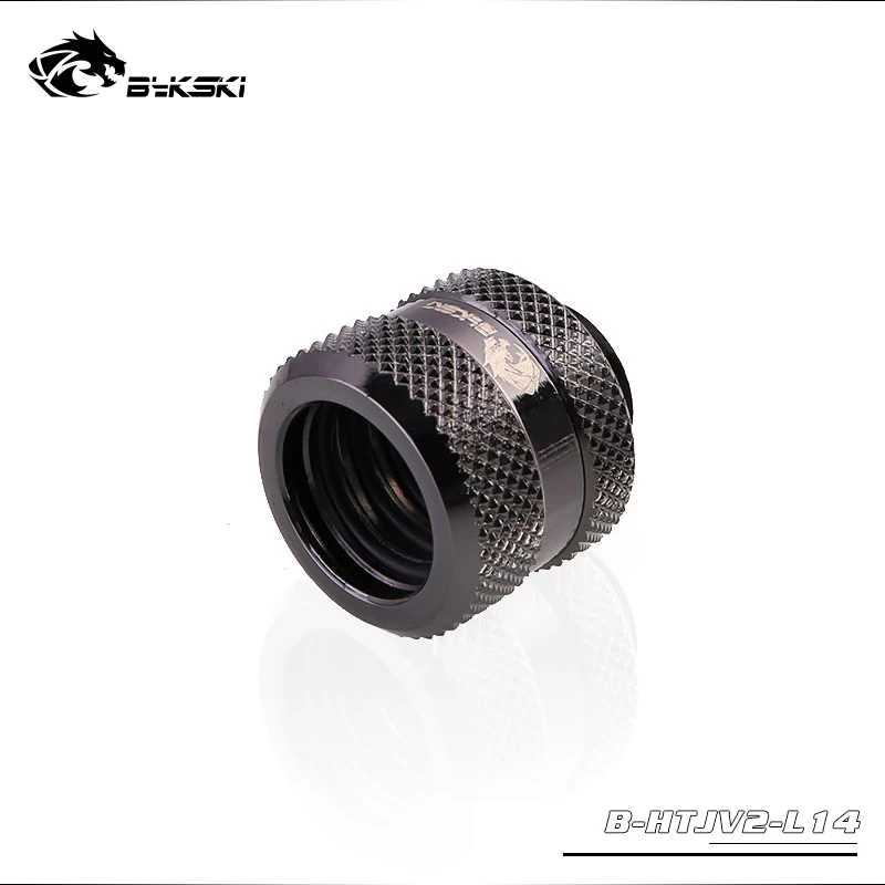 BYKSKI фитинг для жесткой трубки OD14mm ручной компрессионный медный фитинг G1/4 'использовать для PMMA/PETG жесткости трубки
