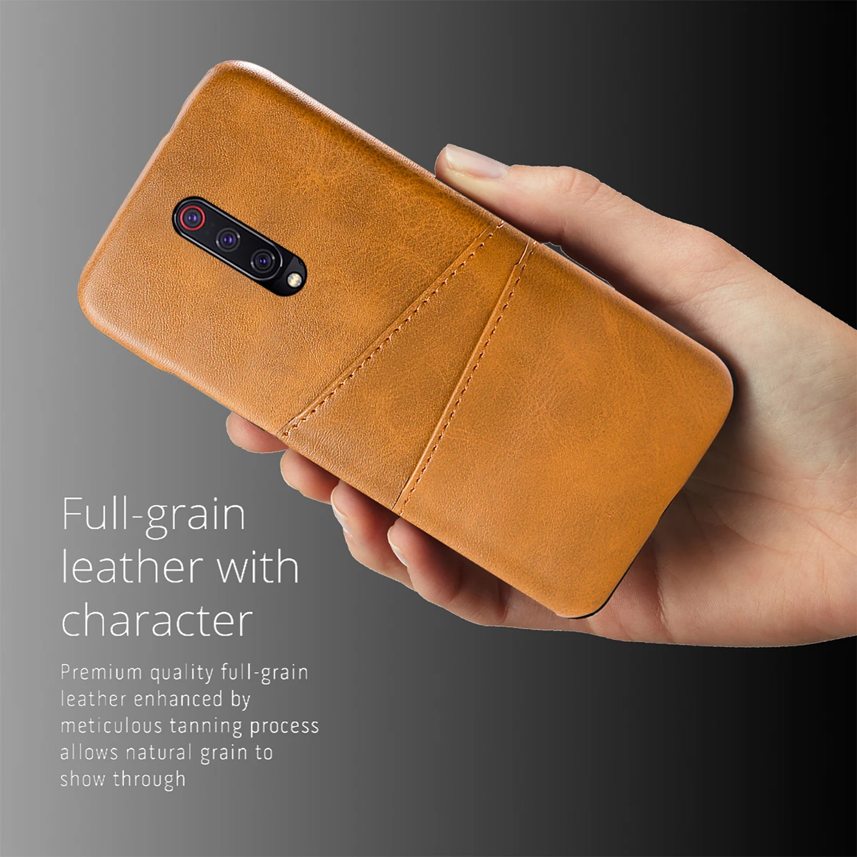 Чехол для Xiaomi Mi 9T Pro жесткая задняя крышка из искусственной кожи с зернистой