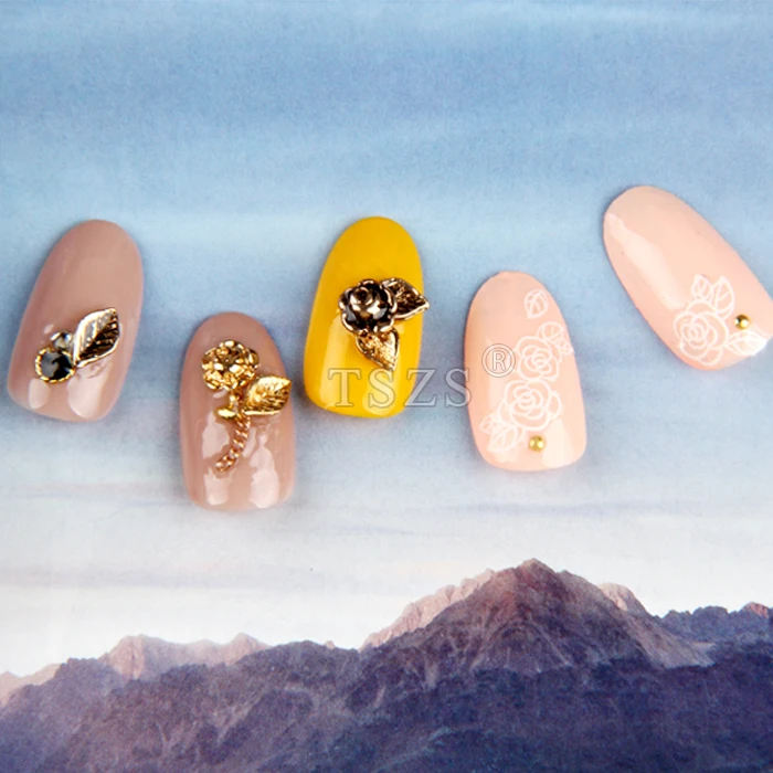 10 шт./лот декоративные золотистые гвоздики в японском стиле с заклепками из