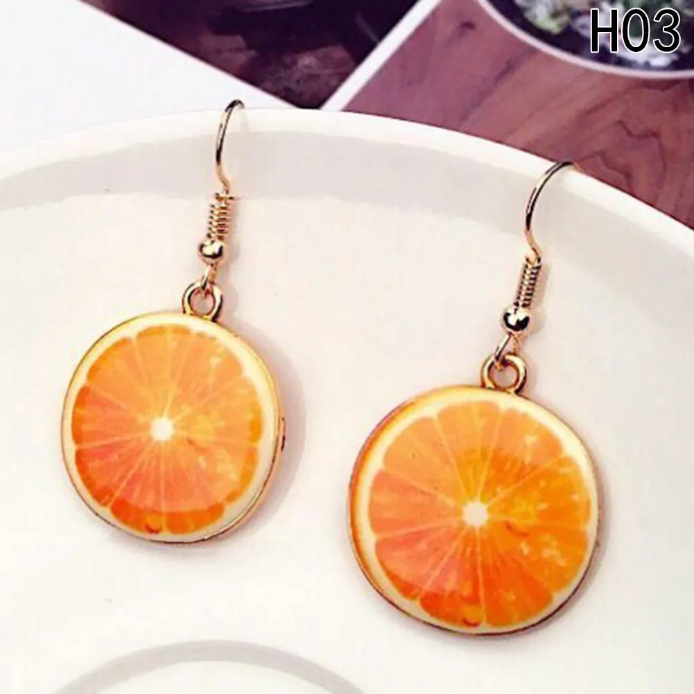 

Practical Hot Sale Earrings Perfect Latest Selling Vintage Chic Accessory Excellent Fruits Pattern 8*5.5cm 5 Styles 1pair