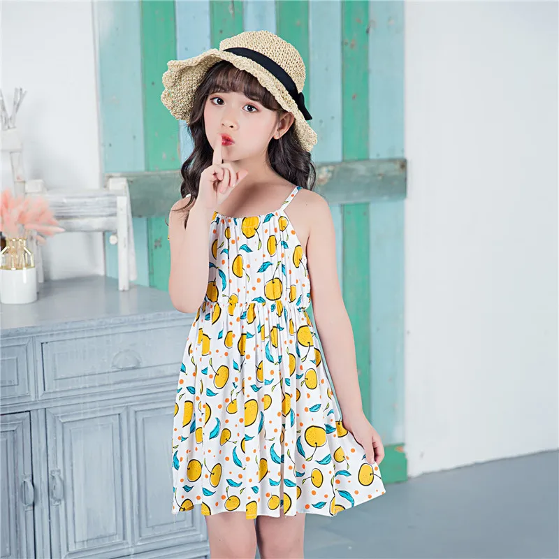 New 1-7T Cotton Girls Dress Kids Clothes Cheap Boho Flower Children Clothing Vestidos Beach Sundresses Tutu Summer Baby Dresses | Детская