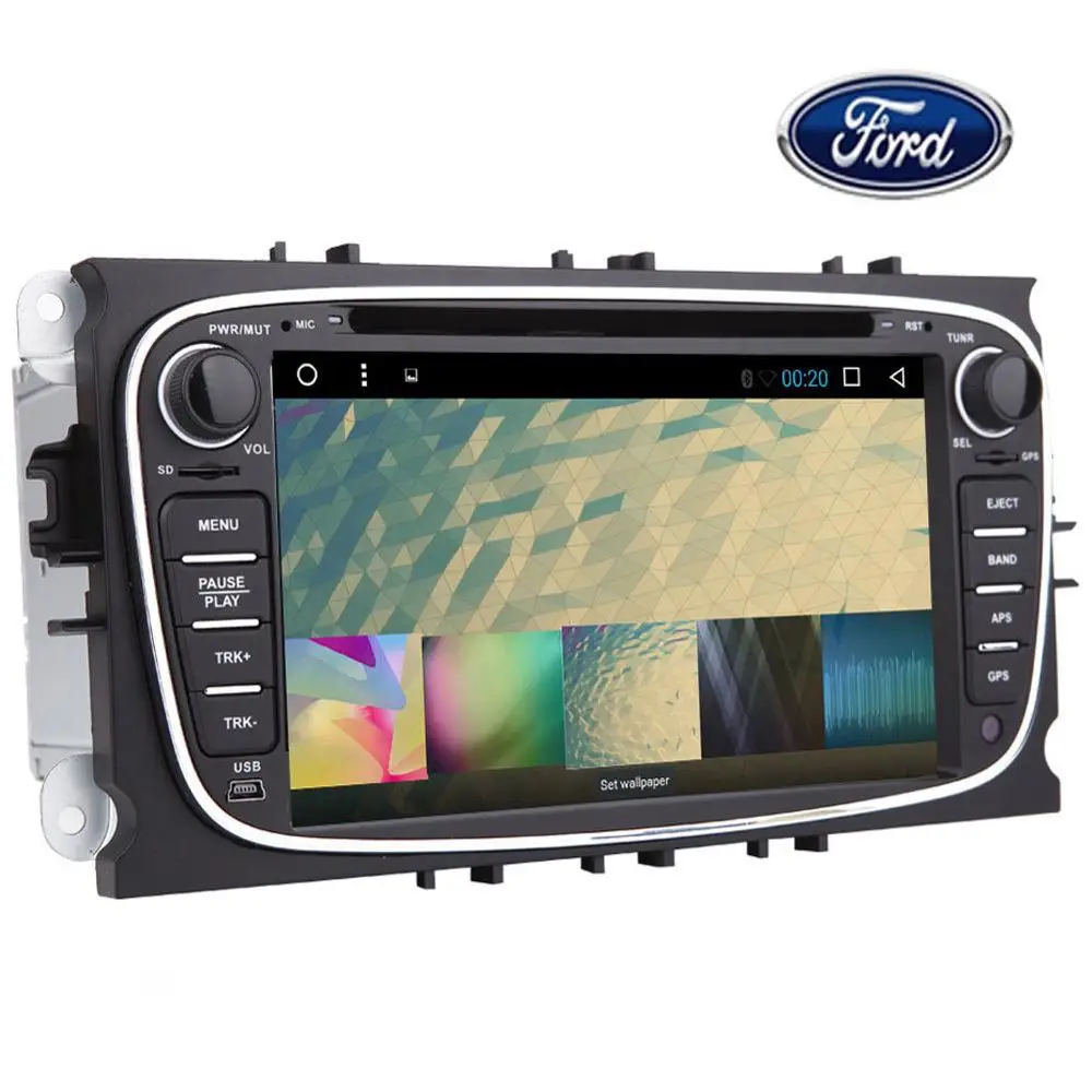 4 core 2 DIN Android 6.0 автомобиль DVD GPS Navi Bluetooth для Ford Mondeo Focus S MAX|din android|2 din androidcar dvd gps |
