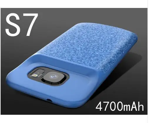 S7 Чехол для зарядки аккумулятора S7 для samsung Galaxy S7 Edge, чехол для зарядного устройства, Силиконовый противоударный чехол для резервного питания - Цвет: S7