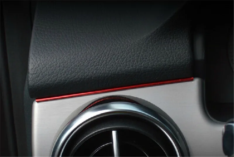 Для Mercedes Benz Glk200 Glk260 Glk300 2013 автомобиля наклейка на приборную панель автомобиля стиль 2 шт. комплект Алюминий из алюминиевого сплава